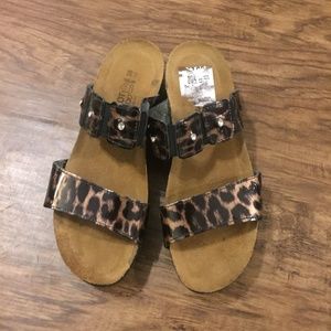 NAOT Leopard Print Sandals